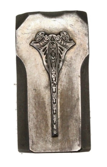 Picture of Impression Die Ornate Nouveau Flower Half-Shank LIMITED QUANTITY