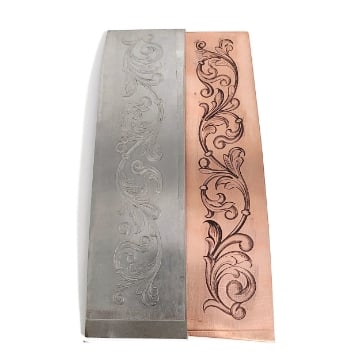 Show details for Pattern Plate RMP162 Scrollwork Cuff Picture of Pattern Plate RMP162 Scrollwork Cuff