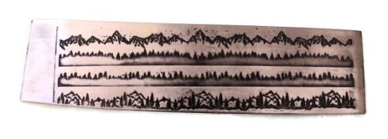 Picture of Pattern Plate RMP166 Mountainous Landscape