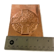 Picture of Copper Stamping Round Celtic Cross Ornament