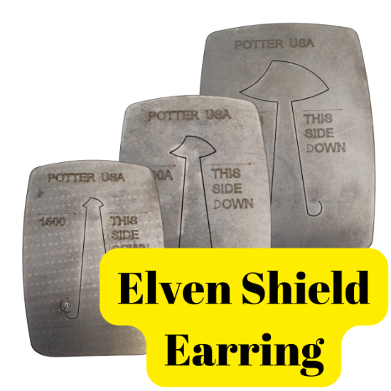 Picture of Pancake Die Elven Shield Earring