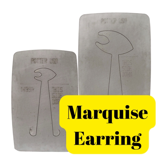 Picture of Pancake Die Marquise Earring