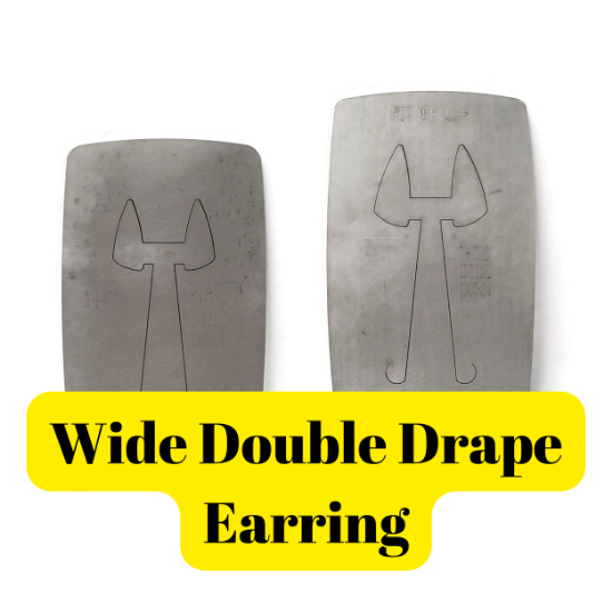 Picture of Pancake Die Wide Double Drape Earring