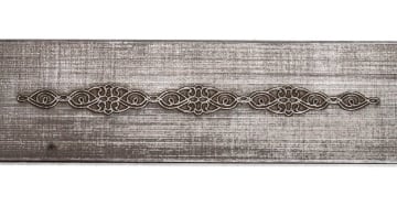Show details for Ring Pattern Plate NMP006 Linked Filigree Band Picture of Ring Pattern Plate NMP006 Linked Filigree Band