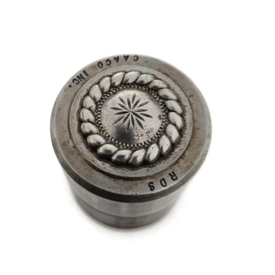 Picture of Impression Die Round Incised Rope Concho