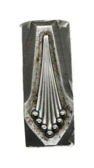 Picture of Impression Die Beaded Papyrus