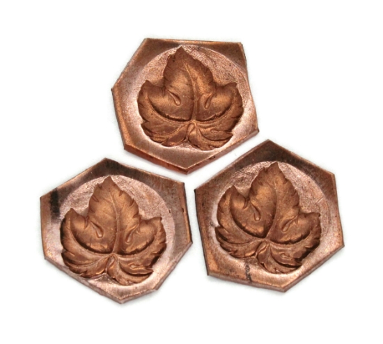 Picture of Copper Stamping "Leaf" (3 for $10!)