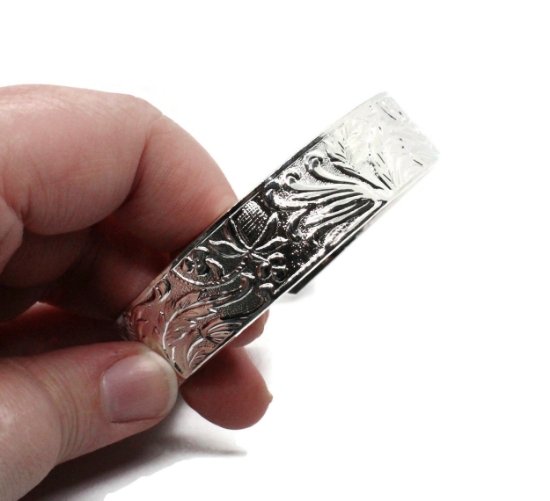 Picture of Silver Plated Cuff Bracelet - Fern Forest