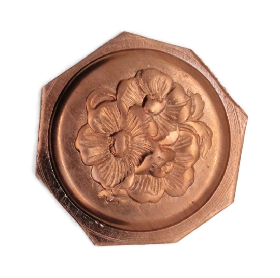 Picture of Copper Stamping "Three Flowers Locket" (3 for $15!)