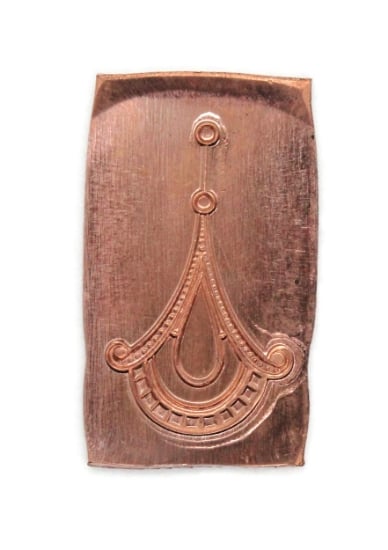 Picture of Copper Stamping "Deco Teardrop"