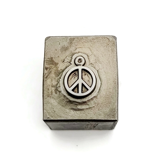 Picture of Impression Die Peace Sign Charm