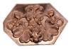 Picture of Copper Stamping "Triple 4-Leaf Clovers" (3 for $15!)