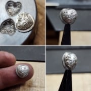 Picture of Impression Die Incised Heart Pair