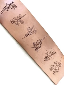 Show details for Pattern Plate RMP250 January to June Birthflowers Picture of Pattern Plate RMP250 January to June Birthflowers