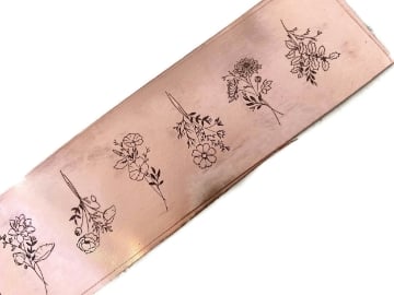 Show details for Pattern Plate RMP253 July to December Birthflowers Picture of Pattern Plate RMP253 July to December Birthflowers