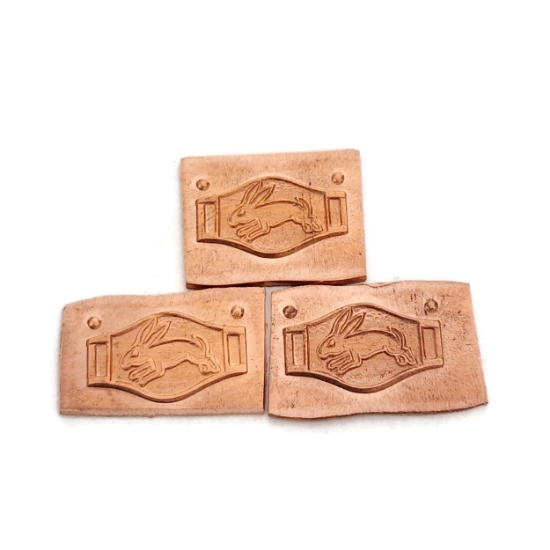 Picture of Copper Stamping "Bunny Link" (3 for $10!)