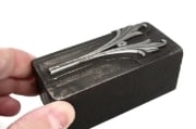 Picture of Impression Die Mirrored Leaf Bracelet Half