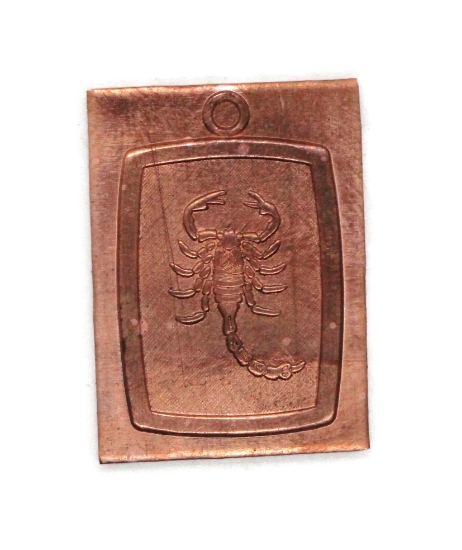 Picture of Copper Stamping "Scorpio" (3 for $10!)