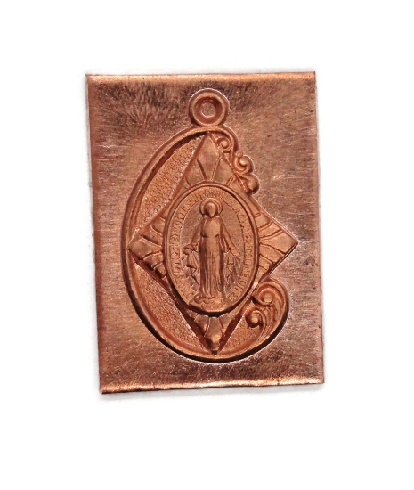 Picture of Copper Stamping "Mary Star Charm" (3 for $10!)