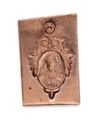 Picture of Copper Stamping "Feathered Jesus Charm" (3 for $10!)