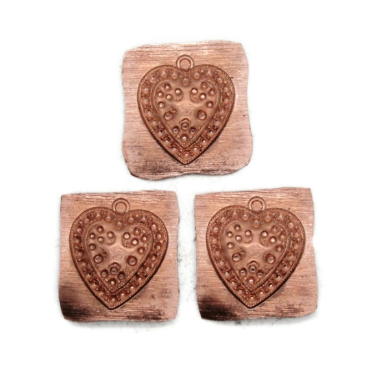 Picture of Copper Stamping "Bezel Heart" (3 for $10!)