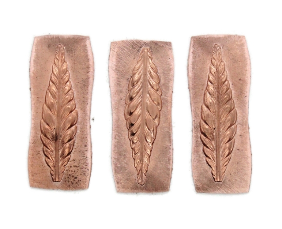 Picture of Copper Stamping "Feather" (3 for $10!)