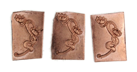 Picture of Copper Stamping "Lotus Vines" (3 for $10!)
