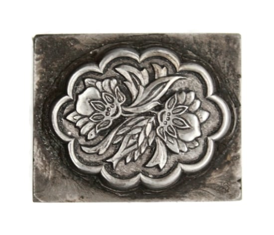 Picture of Impression Die Mirrored Flower Brooch