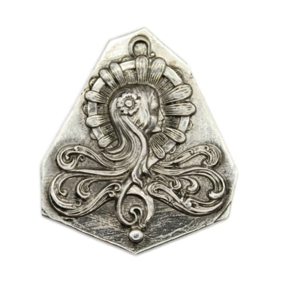 Picture of Sterling Silver Stamping "Nouveau Daisy Girl"