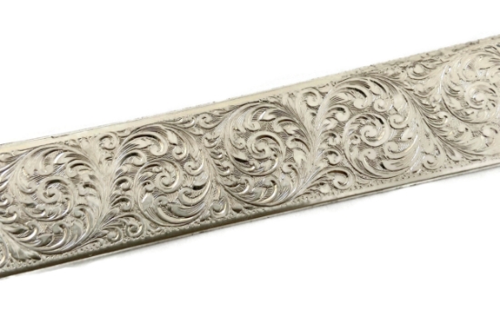 Picture of Dense Spirals Sterling Silver Strip CFW260