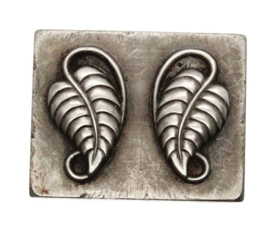 Picture of Impression Die Leaf Earrings