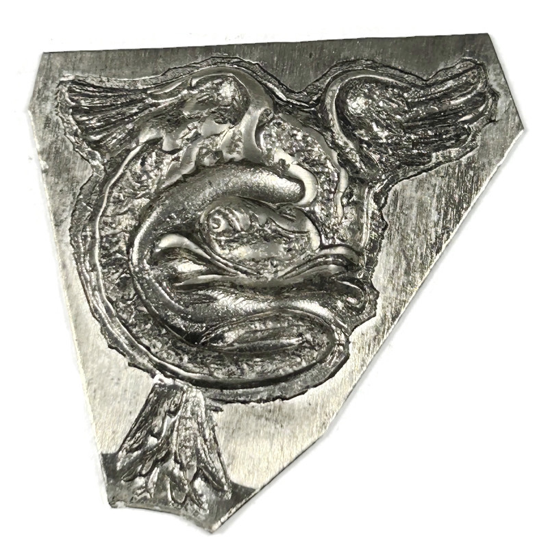 Potter USA Fine Tools. Sterling Silver Stamping "Detailed Dragon"