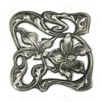 Show details for Sterling Silver Stamping "Verdant Vine Block" Picture of Sterling Silver Stamping "Verdant Vine Block"