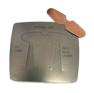 Show details for Pancake Die 1699 Fold-Over Keychain 1 Picture of Pancake Die 1699 Fold-Over Keychain 1