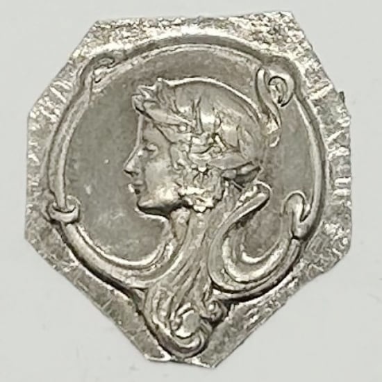 Picture of Sterling Silver Stamping "Woman with Leaves"