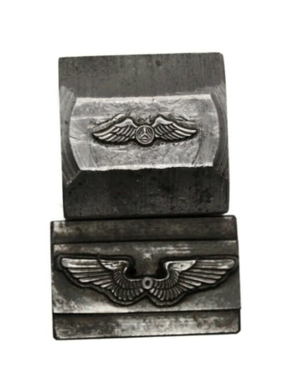 Picture of Impression Die Winged Badges Pair