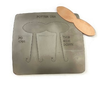 Show details for Pancake Die 1701 Fold-Over Keychain 3 Picture of Pancake Die 1701 Fold-Over Keychain 3