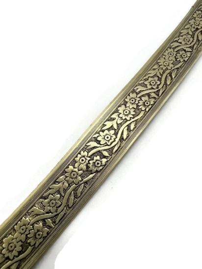 Picture of Dual floral vine brass strip CFW274B 