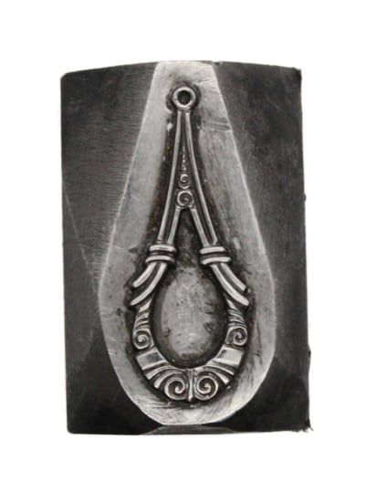 Picture of Impression Die Swirly German Teardrop Earring