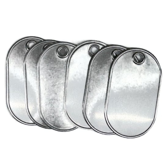 Picture of Stainless Steel Blank Dog Tags (10 for $10!)