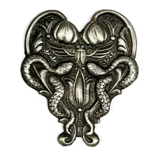 Picture of Sterling Silver Stamping "Egyptian Heart"