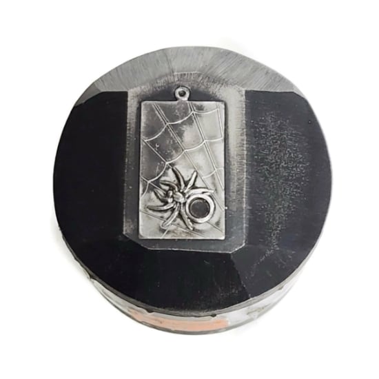 Picture of Impression Die Rectangle Spider Pendant with Web