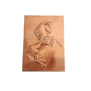 Picture of Copper Stamping Unicorn Ornament