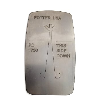 Show details for Pancake Die 1736 Small Peace Sign Center Picture of Pancake Die 1736 Small Peace Sign Center