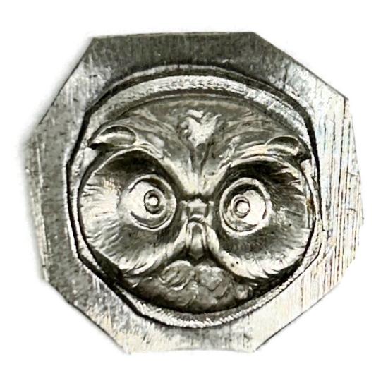 Picture of Sterling Silver Stamping "Owl face"