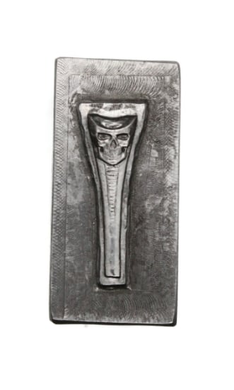 Picture of Impression Die Grinning Skull Ring Half Shank