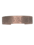 Picture of Engraved Leaves Copper Cuff