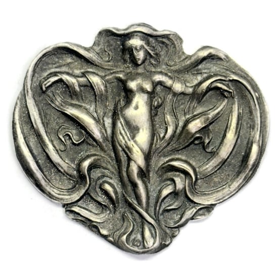 Picture of Sterling Silver Stamping "Art Nouveau Ribbon Lady"