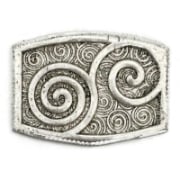 Picture of Fine Silver Stamping "Swirly Enameling Design"