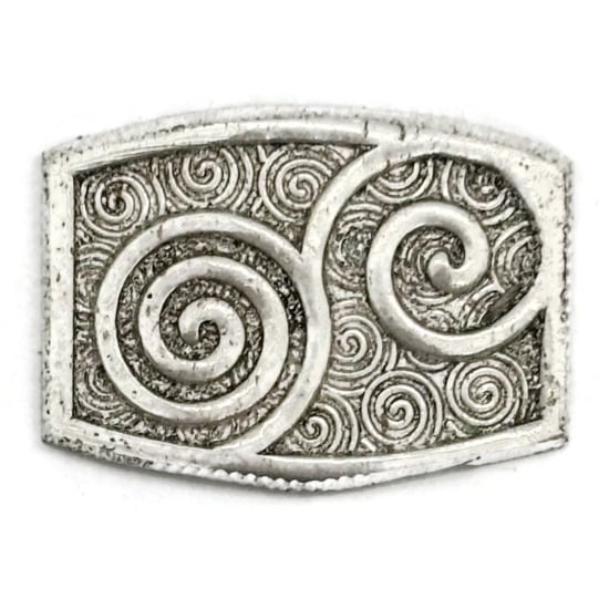 Picture of Fine Silver Stamping "Swirly Enameling Design"